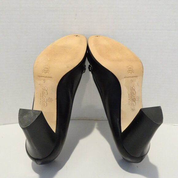 Brooks Brothers Classic Black Leather Heels - Picture 5 of 6